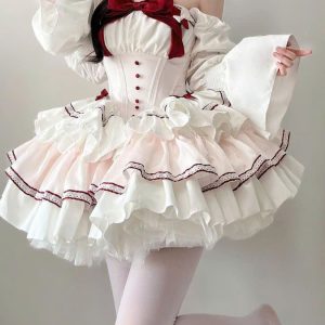 Váy Lolita Ren Viền Cổ Điển